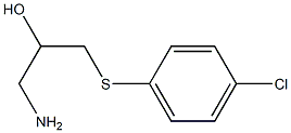 1-amino-3-[(4-chlorophenyl)sulfanyl]propan-2-ol 结构式