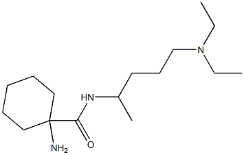 1-amino-N-[4-(diethylamino)-1-methylbutyl]cyclohexanecarboxamide 结构式