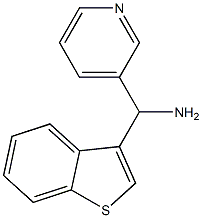 1-benzothiophen-3-yl(pyridin-3-yl)methanamine 结构式