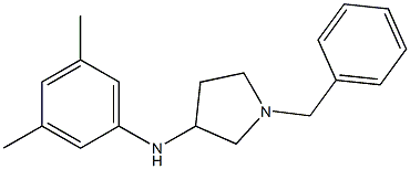 1-benzyl-N-(3,5-dimethylphenyl)pyrrolidin-3-amine 结构式
