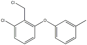 1-chloro-2-(chloromethyl)-3-(3-methylphenoxy)benzene 结构式