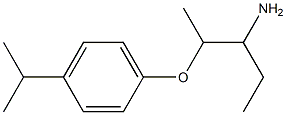 1-ethyl-2-(4-isopropylphenoxy)propylamine 结构式