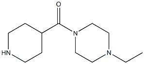 1-ethyl-4-(piperidin-4-ylcarbonyl)piperazine 结构式