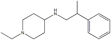 1-ethyl-N-(2-phenylpropyl)piperidin-4-amine 结构式