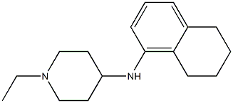 1-ethyl-N-(5,6,7,8-tetrahydronaphthalen-1-yl)piperidin-4-amine 结构式