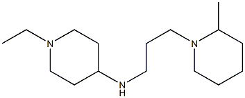 1-ethyl-N-[3-(2-methylpiperidin-1-yl)propyl]piperidin-4-amine 结构式