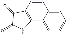 1H-benzo[g]indole-2,3-dione 结构式