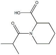 1-isobutyrylpiperidine-2-carboxylic acid 结构式