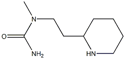 1-methyl-1-[2-(piperidin-2-yl)ethyl]urea 结构式