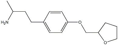 1-methyl-3-[4-(tetrahydrofuran-2-ylmethoxy)phenyl]propylamine 结构式