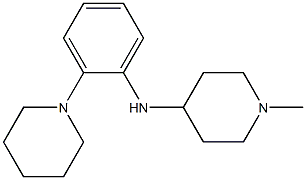 1-methyl-N-[2-(piperidin-1-yl)phenyl]piperidin-4-amine 结构式