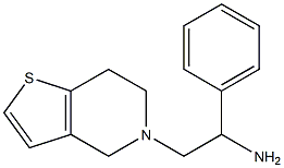1-phenyl-2-{4H,5H,6H,7H-thieno[3,2-c]pyridin-5-yl}ethan-1-amine 结构式