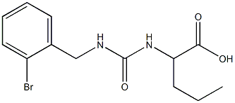 2-({[(2-bromophenyl)methyl]carbamoyl}amino)pentanoic acid 结构式