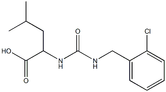 2-({[(2-chlorophenyl)methyl]carbamoyl}amino)-4-methylpentanoic acid 结构式