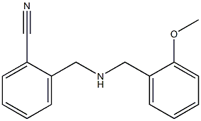 2-({[(2-methoxyphenyl)methyl]amino}methyl)benzonitrile 结构式