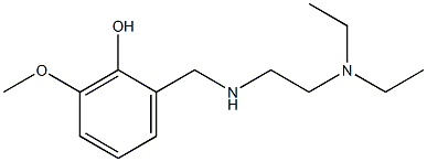 2-({[2-(diethylamino)ethyl]amino}methyl)-6-methoxyphenol 结构式