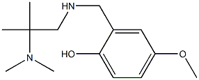 2-({[2-(dimethylamino)-2-methylpropyl]amino}methyl)-4-methoxyphenol 结构式