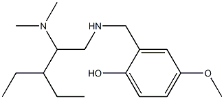 2-({[2-(dimethylamino)-3-ethylpentyl]amino}methyl)-4-methoxyphenol 结构式