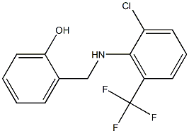 2-({[2-chloro-6-(trifluoromethyl)phenyl]amino}methyl)phenol 结构式