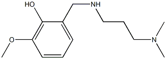 2-({[3-(dimethylamino)propyl]amino}methyl)-6-methoxyphenol 结构式