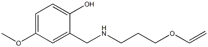 2-({[3-(ethenyloxy)propyl]amino}methyl)-4-methoxyphenol 结构式