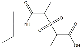 2-({1-[(2-methylbutan-2-yl)carbamoyl]ethane}sulfonyl)propanoic acid 结构式