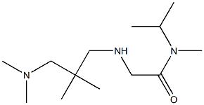 2-({2-[(dimethylamino)methyl]-2-methylpropyl}amino)-N-methyl-N-(propan-2-yl)acetamide 结构式
