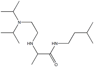 2-({2-[bis(propan-2-yl)amino]ethyl}amino)-N-(3-methylbutyl)propanamide 结构式