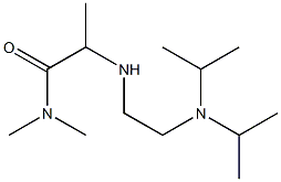 2-({2-[bis(propan-2-yl)amino]ethyl}amino)-N,N-dimethylpropanamide 结构式