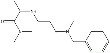 2-({3-[benzyl(methyl)amino]propyl}amino)-N,N-dimethylpropanamide 结构式