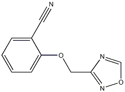 2-(1,2,4-oxadiazol-3-ylmethoxy)benzonitrile 结构式