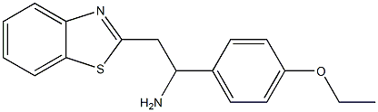 2-(1,3-benzothiazol-2-yl)-1-(4-ethoxyphenyl)ethan-1-amine 结构式