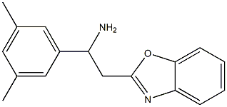 2-(1,3-benzoxazol-2-yl)-1-(3,5-dimethylphenyl)ethan-1-amine 结构式