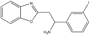 2-(1,3-benzoxazol-2-yl)-1-(3-iodophenyl)ethan-1-amine 结构式