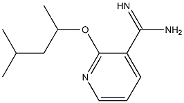 2-(1,3-dimethylbutoxy)pyridine-3-carboximidamide 结构式