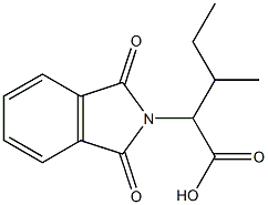 2-(1,3-dioxo-2,3-dihydro-1H-isoindol-2-yl)-3-methylpentanoic acid 结构式