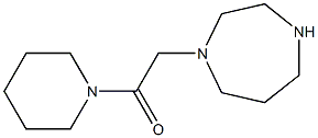 2-(1,4-diazepan-1-yl)-1-(piperidin-1-yl)ethan-1-one 结构式