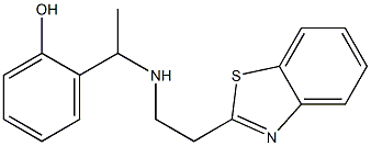 2-(1-{[2-(1,3-benzothiazol-2-yl)ethyl]amino}ethyl)phenol 结构式