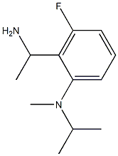 2-(1-aminoethyl)-3-fluoro-N-methyl-N-(propan-2-yl)aniline 结构式