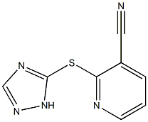 2-(1H-1,2,4-triazol-5-ylsulfanyl)pyridine-3-carbonitrile 结构式