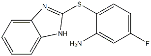 2-(1H-1,3-benzodiazol-2-ylsulfanyl)-5-fluoroaniline 结构式