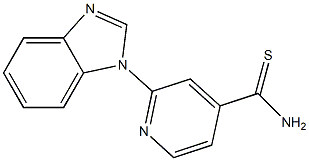 2-(1H-benzimidazol-1-yl)pyridine-4-carbothioamide 结构式