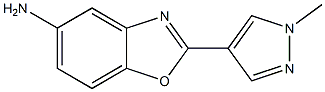 2-(1-methyl-1H-pyrazol-4-yl)-1,3-benzoxazol-5-amine 结构式