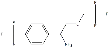 2-(2,2,2-trifluoroethoxy)-1-[4-(trifluoromethyl)phenyl]ethan-1-amine 结构式