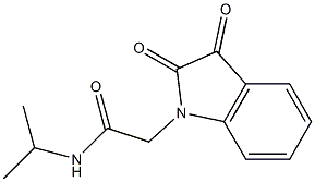 2-(2,3-dioxo-2,3-dihydro-1H-indol-1-yl)-N-(propan-2-yl)acetamide 结构式