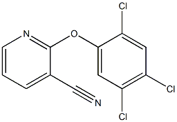 2-(2,4,5-trichlorophenoxy)pyridine-3-carbonitrile 结构式