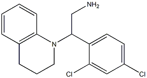 2-(2,4-dichlorophenyl)-2-(1,2,3,4-tetrahydroquinolin-1-yl)ethan-1-amine 结构式