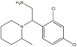 2-(2,4-dichlorophenyl)-2-(2-methylpiperidin-1-yl)ethan-1-amine 结构式