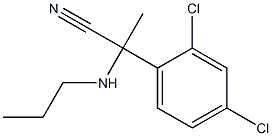 2-(2,4-dichlorophenyl)-2-(propylamino)propanenitrile 结构式