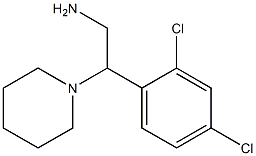 2-(2,4-dichlorophenyl)-2-piperidin-1-ylethanamine 结构式